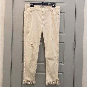 Free People White Jeans